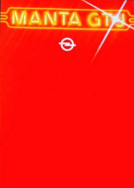 Opel Manta GTJ Modelprogram 1980 Carbrochure (0673)